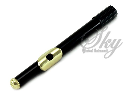Sky C Flute With Lightweight Case, Cleaning Rod, Cloth, Joint Grease And Screw Driver - Black/Gold Open Hole #TOP3