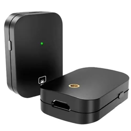 Lonrtesw Receptor Inalámbrico Miracast de 2,4 GHz y 5 GHz con Pantalla y Dongle para TV Sticks, 1080P