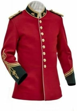 Bingo Sale Timeless Elegance Anglo-Zulu War Inspired Wedding Attire Featuring British Officers' Uniform (UK, Numeric, 42, Regular, Regular, Red)