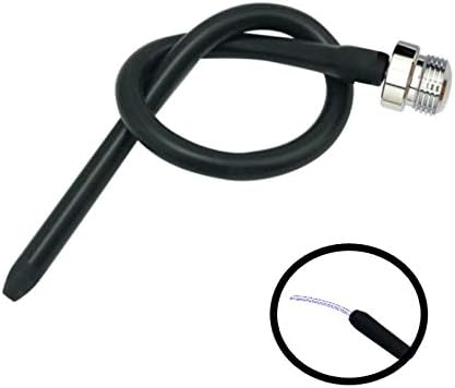 Silicone Nozzle Enema Attachment Reusable Douche Black Hose Nozzle (20 in) image 5
