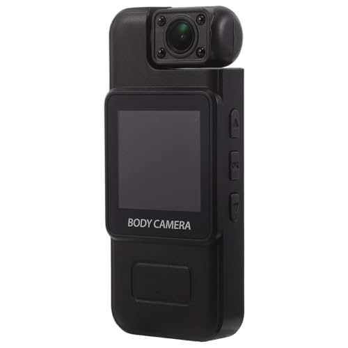 ELEOUTI Cámara Corporal de Acción Portátil 4k con Pantalla Integrada, Visión Nocturna por Infrarrojos, Resistente al Agua y Clip Trasero para Deportes al Aire Libre y Grabación