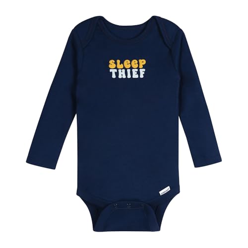 Image of Onesies Brand Unisex Baby 6-Pack Long Sleeve Bodysuits - Breathable Cotton One-Piece Outfits for Newborns & Infants
