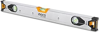 INGCO 24Inch, 600mm Magnetic Spirit Level with Powerful Magnets Rubber Shockproof Including 3 Easy-Read Level Bubbles HSL38060M