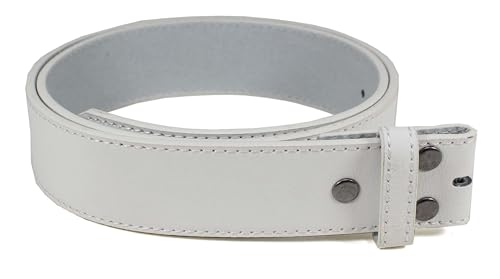 Image of BC Belts Leather Belt Strap with Vintage Distressed Texture 1.5 inch Wide with Snaps and without Buckle