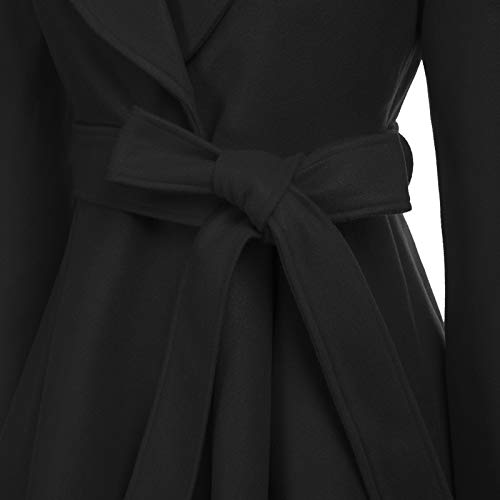 Grace Karin Women Casual A-Line Pleated Hem Long Sleeve Cute Coat Outwear #TOP3