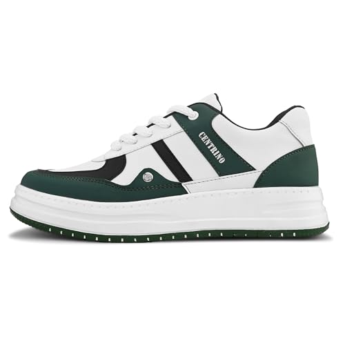 Image of Centrino Low-Top Sneakers for Men | Casual Shoes for Man Stylish | Lightweight Lace-Up Canvas Walking Shoes | Cushioned Insole | Breathable Comfortable Anti-Skid Sole | Trendy Mens Sneaker Shoes Daily (9536)
