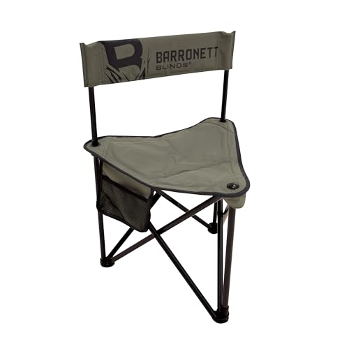 Barronett Blinds® Aluminum XL Blind Chair, Lightweight, Aluminum Frame, Weighs 4 LBS., 400 LB. Weight Rating, 18” Seat Height, Folds for Transport, BC109