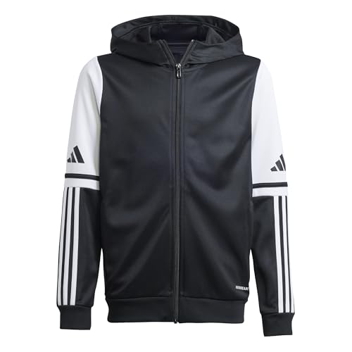 adidas Unisex - Bambini SQUADRA25 HOODY KIDS, Multicolore (Black/White), 7-8 anni