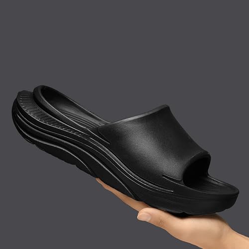 Men's Outdoor Home Double Wear Thick Bottom One line Dragging Comfortable and Lightweight Rehabilitation Slippers4