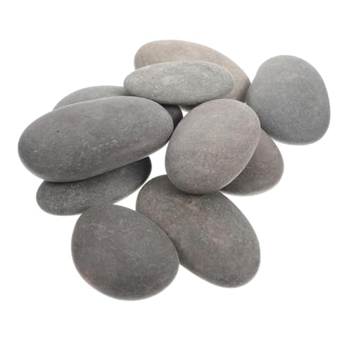 DOITOOL 10 Smooth Stones Bright Colors for Child's Artistic Expression for Group Craft Activities