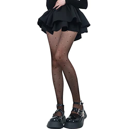 Image of Benefeet Sox Womens Sheer Tights Sexy High Waist Pantyhose Patterned Transparent Nylon Silk Thin Stockings