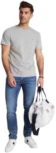 Image of Tommy Hilfiger Men's Stretch Jersey Crew Neck T-Shirt Gray