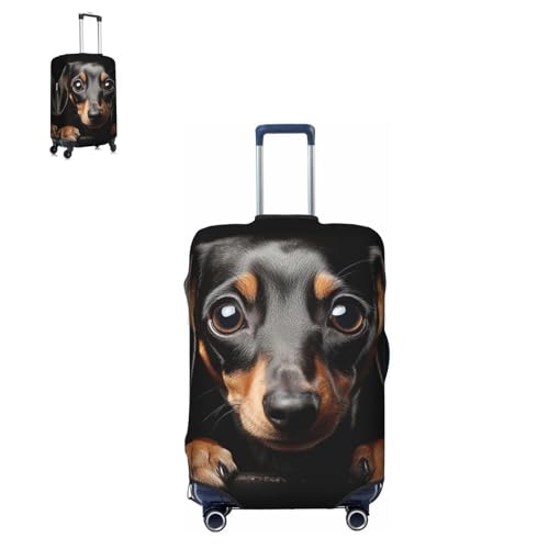 Luggage Cover Elastic Suitcase Cover Protector Pad Dachshund Luggage Covers Travel Suitcase Covers Carry On Luggage Sleeve Suitcase Baggage Sleeve for Adult Travel