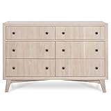 Evolur Loft Antilia Mid-Century Double Dresser in Sand Castle Oak