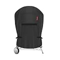 Porch Shield Outdoor Charcoal Kettle Grill Cover 22 inch Waterproof 600D Round Smoker Cover Fits Most Kettle Grill 27" Dia x 35" H, Black