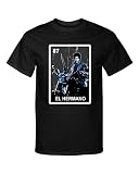 El Hermano La Bamba Bob Loteria Mexican Bingo Style Graphic Tee Shirt T-Shirt (as1, Alpha, l, Regular, Regular) Black