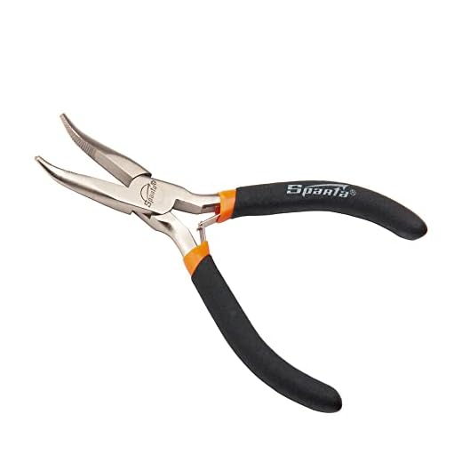 MINI ALICATE BICO MEIA CANA CURVO, 5 POL., 130 MM, NIQUELADO