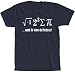 I Ate Some Pie and It was Delicious Funny Math Pi Equation Science Sarcastic Humor T-Shirt S Navy
