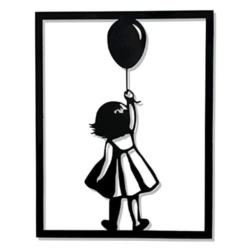 DIGIDU | Cuadro Banksy Niña con Globo, Decoración Hogar, Cuadros Decoración Salón Modernos, Regalo Navidad, Decoración Pared, Decoración Habitación, Decoracion Salon (Banksy Globo)