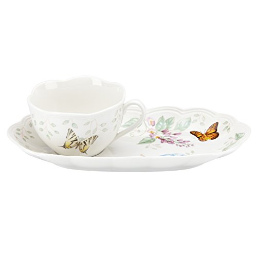 Lenox Butterfly Meadow Soup & Sandwich 2 piece set