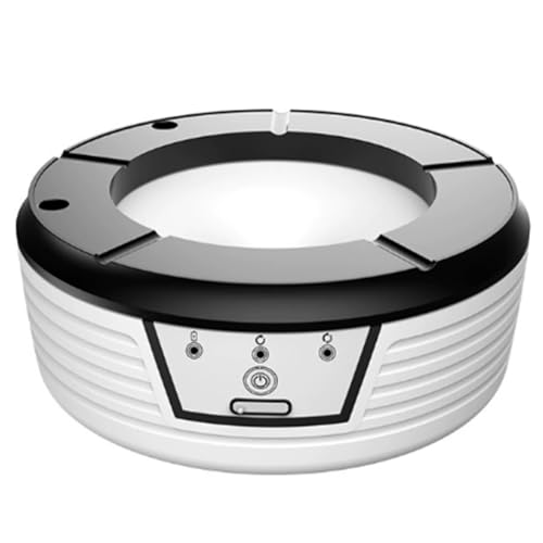 Wesafrae Cenicero Inteligente Multifuncional para el Hogar con Descarga de Agua, Filtración y Purificación Circulante para Eliminar el Olor A Humo.