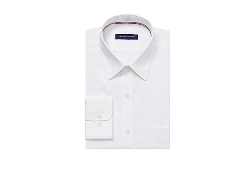 Tommy Hilfiger Men's Regular Fit Non Iron Solid Dress Shirt - Amazon Exclusive3
