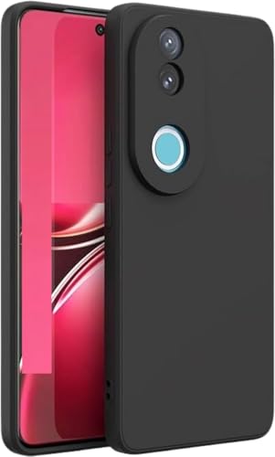 Image of Designerz hub Vivo T4R 5G Back Cover | Soft Silicone Slim Back Case Cover for Vivo T4R 5G- Black