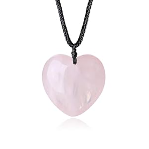 XIANNVXI Healing Crystal Stone Necklaces Heart Gemstone Flower Leaf Wrapped Pendant Necklace Natural Spiritual witchcraft Reiki Quartz jewelry for Women Girls Girlfriend Wife