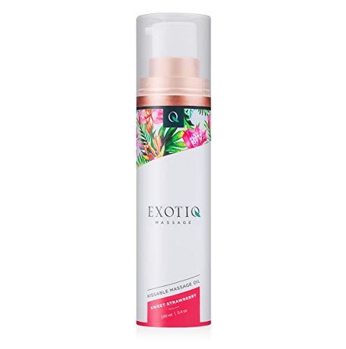 Exotiq, Aceite Para Masaje Y Relajación (Fresa) - 100 Ml.