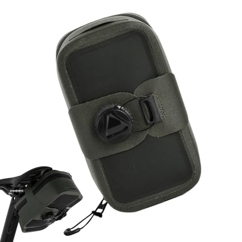 Bolsa para sillín de bicicleta, organizador de conducción al aire libre, bolsa de sillín portátil impermeable con hebilla de bloqueo para camping, viajes, ciclismo, equitación, montaña, carretera