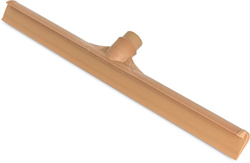 Image of SPARTA 3656725 Plastic Floor Squeegee, Shower Squeegee, Heavy Duty Squeegee With Rubber Blade For Windows, Glass, Shower Doors, Floors, Windshields, 20 Inches, Tan, (Pack of 6)