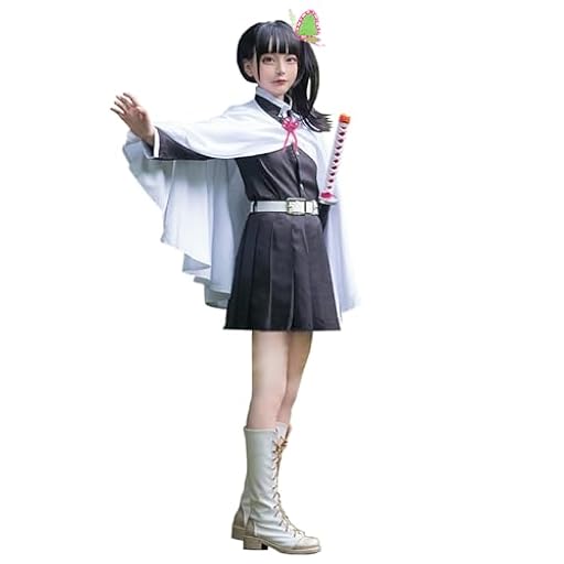 Satdflie Demon Slayer Cosplay Disfraz Kimono Robe Traje con Cinturón Completo Uniforme Conjunto Unisex Navidad Halloween Disfraz Anime Fans Regalo, Kochou Kanae, Tamaño 150 | Ya disponible en tu tienda friki favorita! En mundofriki.es!