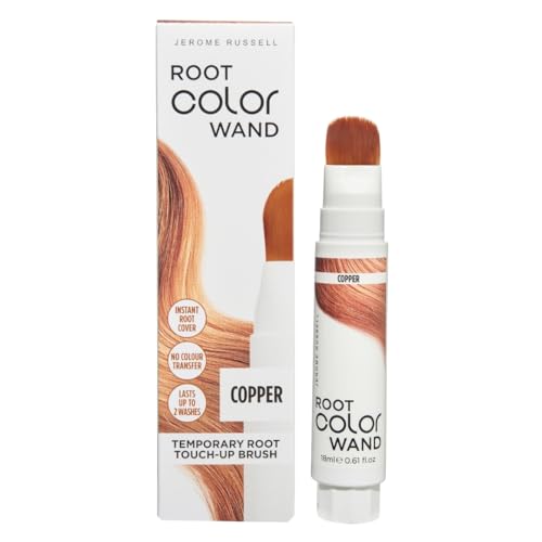 Jerome Russell Root Color Wand in Copper| Instant Up To 100% Grey Coverage | Non-Sticky Formula | Long-Lasting Results