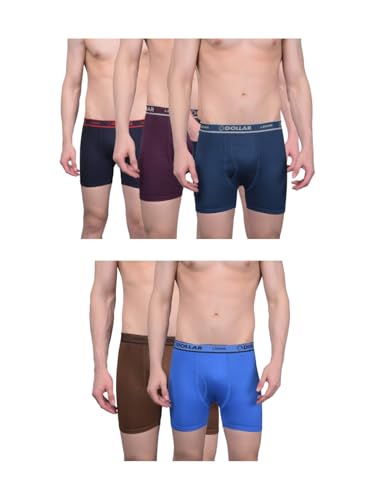 Image of Dollar Lehar Mens Combed Cotton Trunk - Actual Colour May Vary
