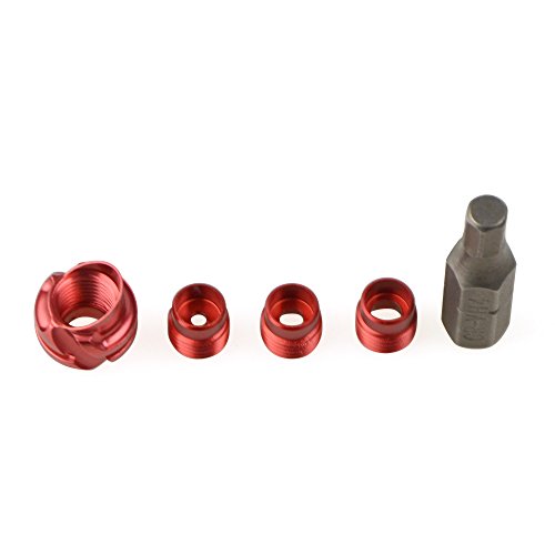 Sharrow Archery Peep Sight 37/45 Degree Aluminum Alloy Hooded Peep Sights Set 3/32" 1/16" 1/8" For Compound Bow(Red) #TOP3