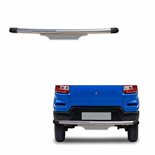 Image of Stainless Steel High Gloss Safety Rear Bumper Protector Sutaible for Maruti Suzuki S-Presso