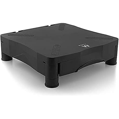 ewent EW1280 Monitor Stand, Laptop Stand for Desk, Height Adjustable w/Drawer, Computer Stand, Monitor Riser, Small Printer Stand, Monitor Stand Riser for Home & Office Cover