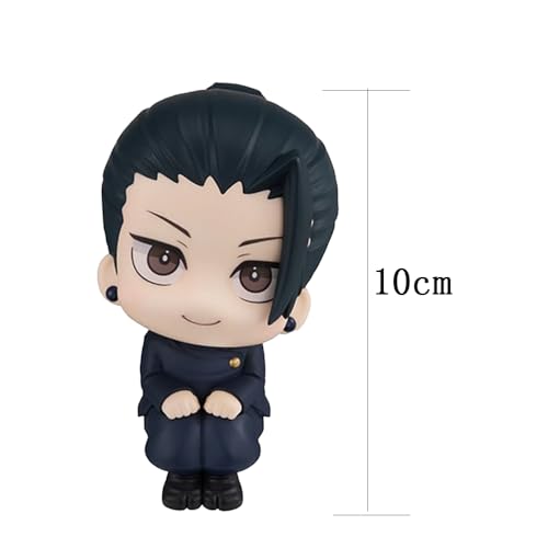 QAHEART 2PCS JJK Figure Geto Suguru Look Up Figure, 10cm Anime Action Figure Model Statue Cake Topper Decoration Handmade Collectible Gifts for Fans