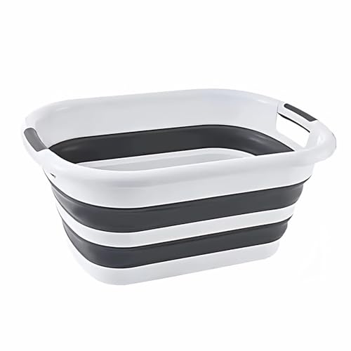 折りたたみバケツ 26L/40L ペット用バスタブ 大容量 ベビーバス 洗濯かご おしゃれ キャンプ 洗車 足湯 釣り 多機能 (40L)