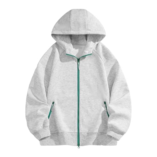 Sweat à capuche homme ample à manches longues et coupe patchwork