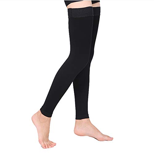 Thigh High Compression Socks, Firm Support 20-30 mmHg Gradient Compression Stockings with Silicone Band. Treatment for Runnin3