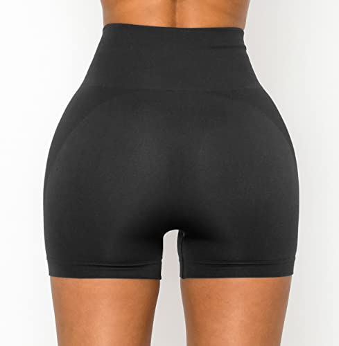 Image of ALWAYS Women's High Waist Bike Shorts - Athletic Workout Tummy Control Stretch Running Yoga Pants