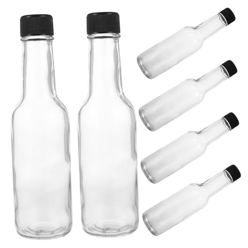 GRIRIW 6pcs Ketchup Glass Honey Dispenser Honey Salad Dressing Container Portable Seasoning Containers Sauce Containers Condiment Bottle Ketchup Dispenser Pp