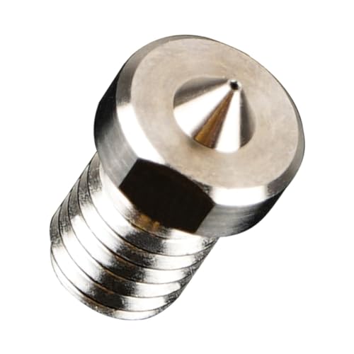 Ciieeo Titanium Alloy Nozzle Silver Metal Thread Nozzle for 3d Printer and High-grade Material with Excellent Durability