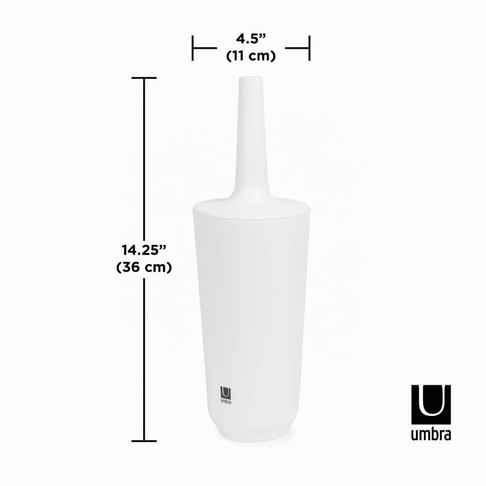 Umbra Corsa Scopino per wc, Melamina, Bianco