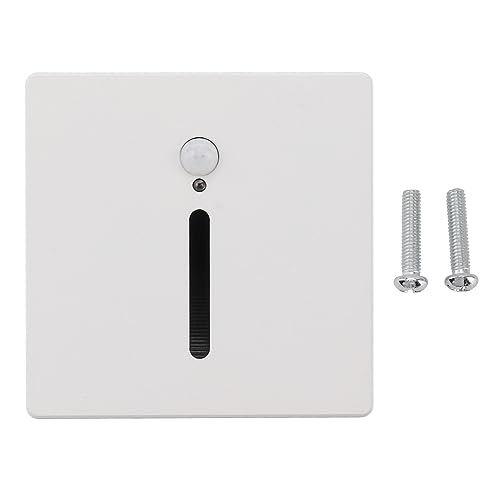 Luz de Paso Empotrada con Sensor de Movimiento de 3W con Sensor de Atardecer a Amanecer - Luz Nocturna de Escalera LED de 4000K para Pasillo de Armario de Escaleras Interiores,