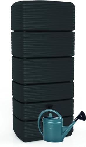 Bild 3 - Ondis24 Regenwasser Wandtank Regenfass Eco 300 Liter Graphit anthrazit inkl. Wasserhahn