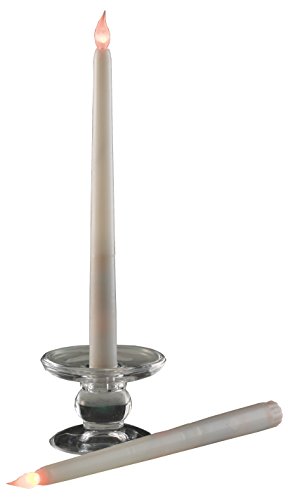 CWI Gifts LED Taper Candle Set, 6-Inch, Cinnamon