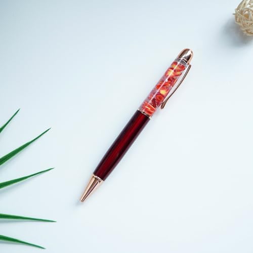 Image of Flame Funny Pens Cute Floater Floating Liquid Writing Journaling Office Pen Unique Gift For Women Men Kids Girl Boy