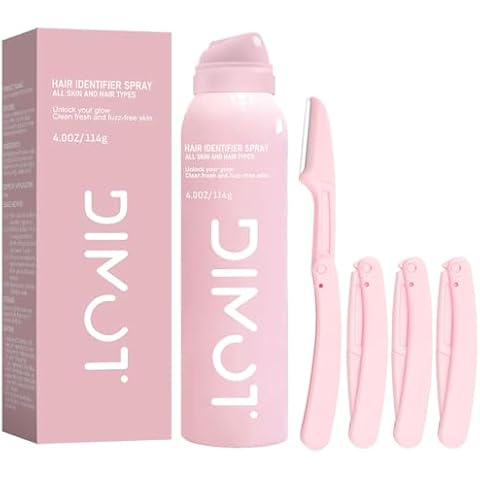 Hair Identifier Spray For Face Shaving, Dermaplaning Spray for Face and body, Quick-Dry Shaving Powder Spray for Men and Women, Dermaplane spray for All Skin Types, Skin Care, 4 fl oz Cover